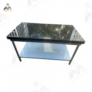 Bàn sơ chế mặt đá chân inox