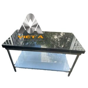 Bàn sơ chế inox có 1 giá nan dưới cao cấp