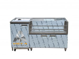 Quầy pha chế trà sữa inox