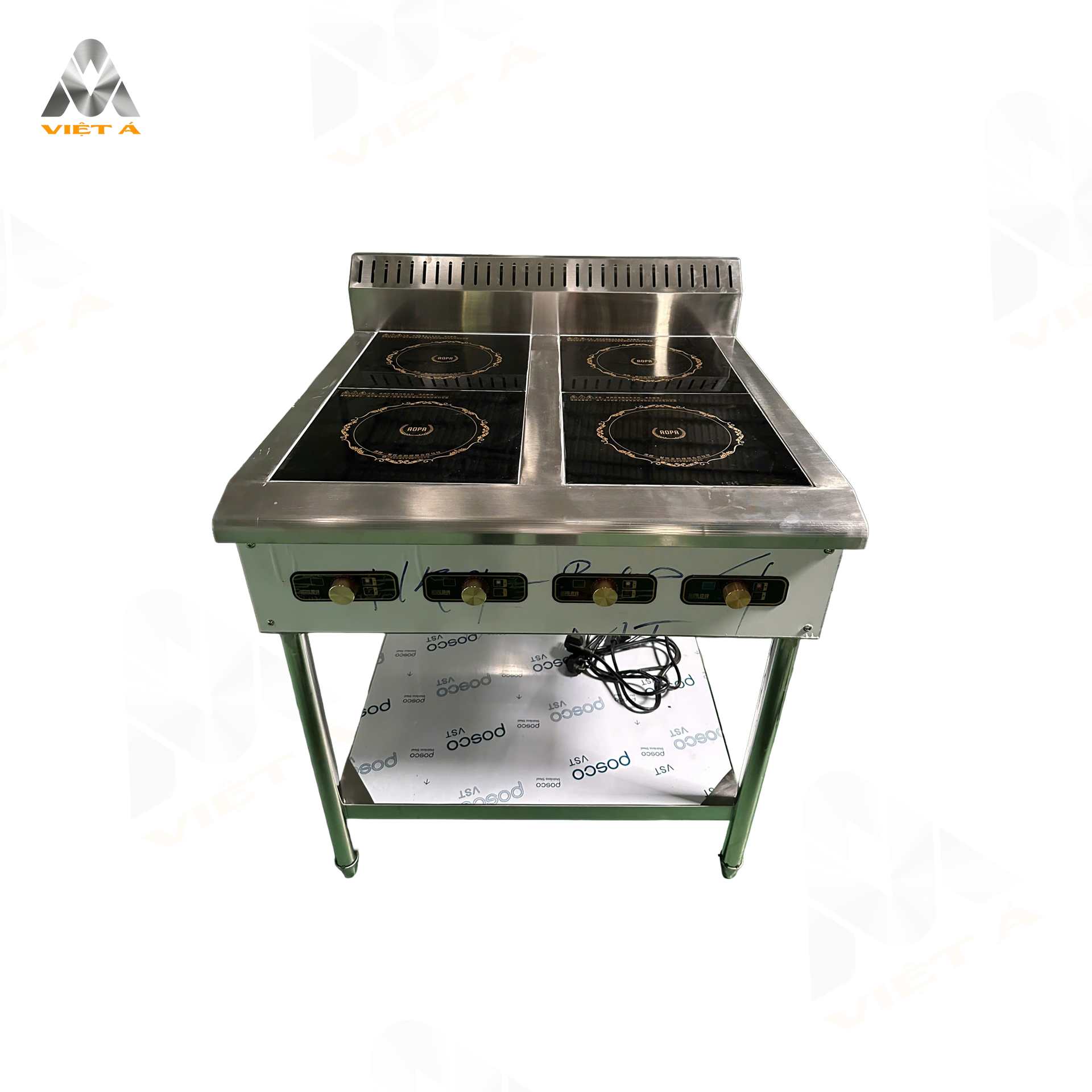 Bếp điện 4 họng inox Việt Á 01